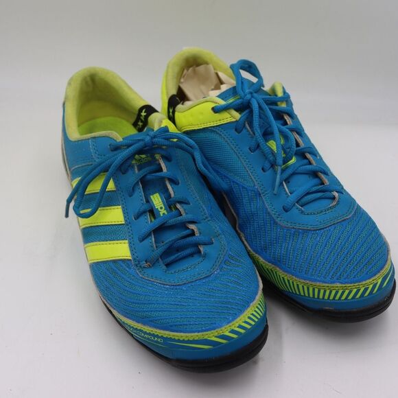 Adidas Blue & Lime Green Touch Compound Sneakers Mens 8.5 - Picture 1 of 14